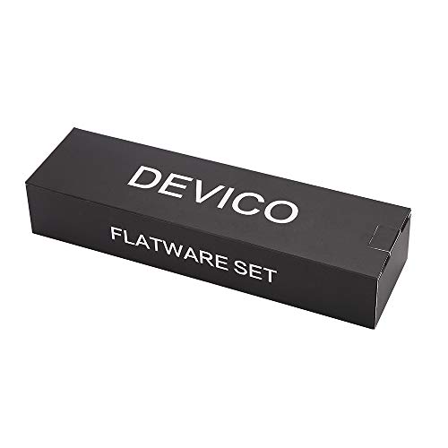 image for Devico 20-Piece Flatware Set, Stainless Steel Utensil Silverware Metal