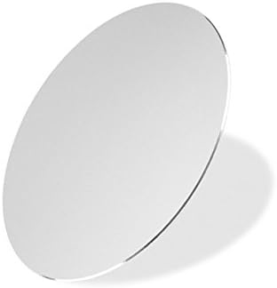 HXSM Alloy Rubber Creative Ultra thin Computer Mouse Pads Sided Available Non-slip Metal Mouse Pad Suitable For Your Working &amp; Gaming,Apple Mackbook and Computer(Round Sliver)