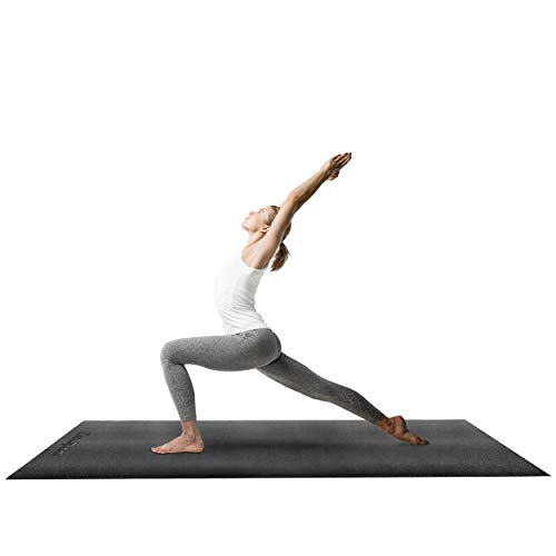 ZENY-Treadmill-Mat-Gym-Floor-Mat-High-Density-Fitness-Equipment-MatsExtra-Large-Exercise-Bike-MatJump-Rope-MatElliptical-MatProtective-Flooring8x3Black