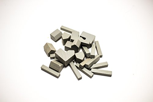 YorksGamePieces Grey Wood Replacement Player Pieces