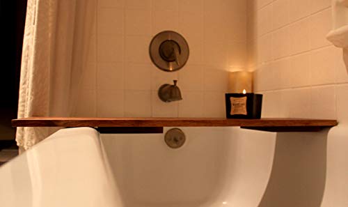 Adjustable Bath Shelf, Fits all standard size tubs, Wooden Bath Caddy, Bath Caddy Tray, Luxury Bath Tub Shelf, Gift For Her - Thumbnail 2