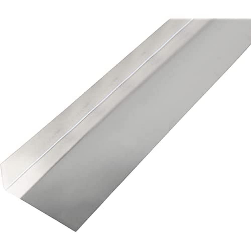 Alberts 462932 Smooth Sheet | Edged, L-Shape | Aluminium Natural | 1000 x 135 x 30 mm