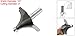 uxcell Woodworking Tool Round-Over Bit Router 3 Inch Diameter