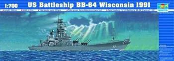Trumpeter  1/700 USS Wisconsin BB64 1991