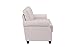Classic Living Room Linen Loveseat with Nailhead Trim and Storage Space (Beige)