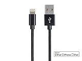 Monoprice Apple MFi Certified Lightning to USB Charge & Sync Cable - 1.5 Feet - Black Compatible with iPhone X 8 8 Plus 7 7 Plus 6s 6 SE 5s, iPad, Pro, Air 2 - Palette Series