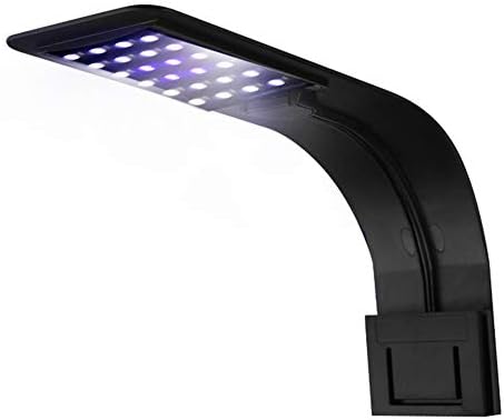 MGYAY LED Aquarium Fish Tank Lights Clip-on Waterproof Plants Grow Houseplant Indoor Blue and White Light Aquatic Plant Lighting(X5-B Blue+White)