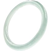 URED Floating Green Jade Bangle Bracelet For Women Narrow Feng Shui Bracelet Good Luck jade Bangle Genuine Healing For Woman Yoga meditation mother gift Birthday good luck