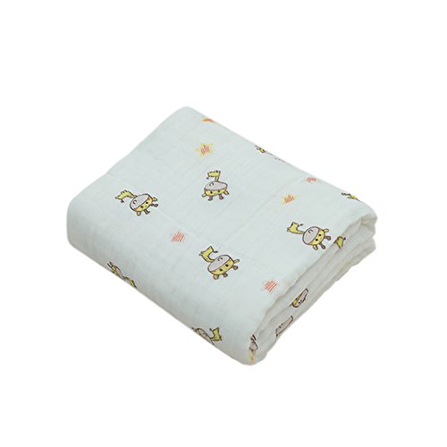 Boshiho 9 Layer Soft Muslin Cotton Swaddle Blanket Bath Towel for Newborn Baby/Kids Best For Sensitive Skin and To Prevent Bacterial Infections (Deer) - Thumbnail 6