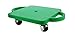 Get Out! Plastic Scooter Board in Green, Wide Handles, 12” x 12” Inches – Gym Class Manual Scooter Board for Kids
