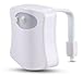 Uleade™ LED Toilet Light Sensor Motion Activated Glow Toilet Bowl Light Up Sensing Toilet Seat Night light Inside Bathroom Washroom 8 Color