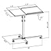 VIVO Projector & Laptop Adjustable Trolley Presentation Cart/Mobile Projection Stand (CART-V01L)
