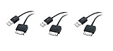 3 Pack USB 2.0 Zune HD Sync Cable 3 Feet