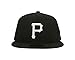 MLB Pittsburgh Pirates Black with White 59FIFTY Fitted Cap, 7 1/4