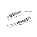 JohnCalbe 3 in 1 Portable Outdoor Travel Camping Picnic Stainless Utensil Set Foldable Knife/Fork/Spoon Kit Camping Picnic Tablewarethumb 3