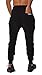 YoungLA Slim Fit Joggers for Men | French Terry Cotton Skinny Tapered Sweatpants | Gym Sports Activewear Workout Clothes 2o2 Black Large