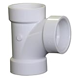 NIBCO 4811 Series PVC DWV Sanitary Pipe Fitting, Tee, 2" Hub