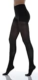BriteLeafs Sheer Compression Pantyhose 20-30 mmHg, Firm Support, Closed Toe (Large, Black)