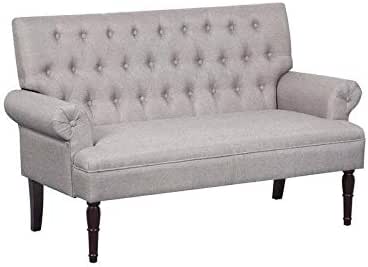 Amazon Com Mid Century Modern Style Sofa Upholstered Rolled