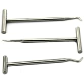 MEDSPO Professional Dental Elevators | Composite Restorative Implants | Luxating Filling | Surgical Root Extraction Spreading | Osteotome Periotome Instruments (Elevator Potts Set of 3)