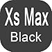 OCYCLONE iPhone Xs Max Case Clear, Slim Tempered Glass Back TPU Bumper Protective Case Cover for iPhone Xs Max-Black