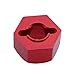 Hobbypark Aluminum 12mm Hex Wheel Hubs Nuts w/Pins Replacement of 1654 for RC Traxxas 1/10 Slash 4x4 & Stampede 4WD (4-Pack) (Red)