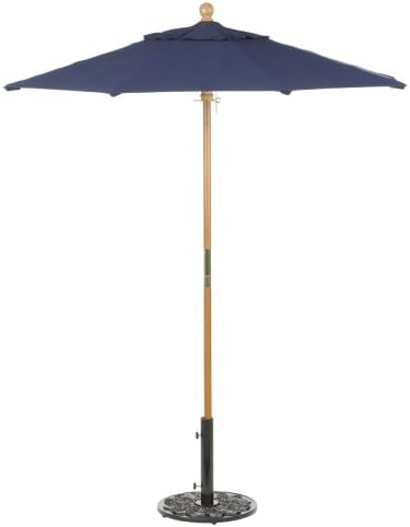 Amazon Com Oxford Garden Sunbrella 6 Foot Market Umbrella Navy Blue Patio Umbrellas Garden Outdoor