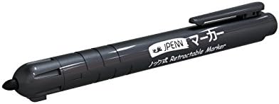 10 pk Fine Point Retractable Permanent Marker - Black Ink