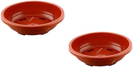 Vgreen Garden Store 12" Planter (Set Of 2) Brown Color