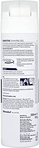 NIVEA MEN Sensitive Shaving Gel 6 x 200ml for Sensitive Skin Chamomile view 2
