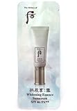 30 X The History of Whoo Sample Whitening Essence Sunscreen (SPF 45, PA++). Super Saver Than Normal Size