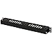 NavePoint 1U Plastic Rack Mount Horizontal Cable Manager Duct Raceway for 19 Inch Server Rack