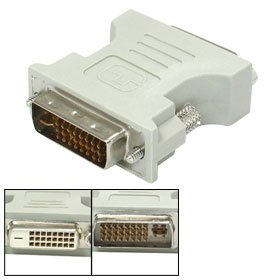 uxcell DVI-D Female to DVI-I Male PC Connection Adapter Converter