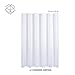 Wimaha Fabric Shower Curtain Liner Water-Resistant, Machine Washable, 100% Polyester, Perfect for Bathroom Stall Bathtub Tub, White, 72x72
