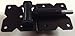 Vinyl Fence Gate Hinges (Black Hinge Pair) for Vinyl and PVC Fences