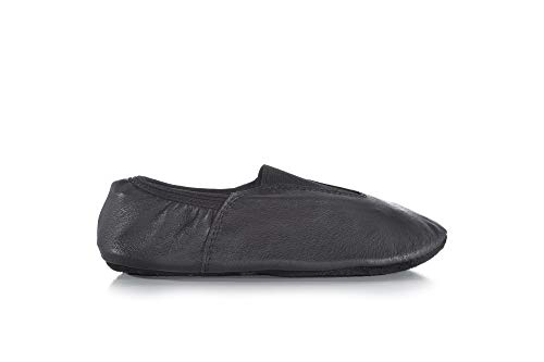 Girls Split Sole Gym Shoes T8302CBLK02.0M Black 2 M US Little Kid