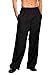 Dreamgirl Men's Elastic Waist Basic Pant, Black, Medium