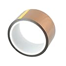 Macher 3D Gold Kapton Tape hitzebeständiges Klebeband Abdeckband Heißklebeband für 3D Drucker u.v.m, bis 350°C (20mm)