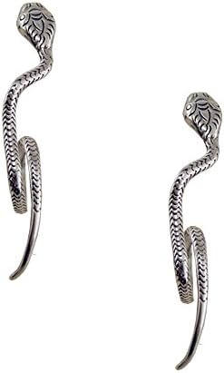 Sterling Silver Snake Post Earrings