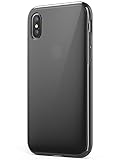 Anker iPhone X Case, iPhone 10 Case, KARAPAX Ice Case, Semi-Transparent Hard Back and Soft Bumper [Support Wireless Charging] for Apple 5.8 in iPhone X (2017) - Black