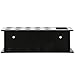 MyGift Whiteboard Supply Storage, 10-Slot Black Acrylic Dry Erase Marker and Eraser Holder, Wall Mounted Office Accessories Organizer Storage Rack