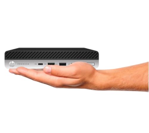 HP EliteDesk 800 G3 Mini PC de escritorio pequeño con monitor FHD de 27 pulgadas, Intel Core i7-7700T, 8 GB de RAM, 256 GB SSD, WiFi USB, DisplayPort, Windows 11 Mini computadora (Reacondicionado)