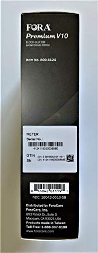 FORA Premium V10 Talking Blood Glucose Meter (English, EspaÃ±ol)