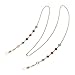 Eyeglass Chains Sunglasses Neck Strap Cord Beaded Reading Glasses Chain Holder Lanyards Eyewear Retainer for Women (Gold)