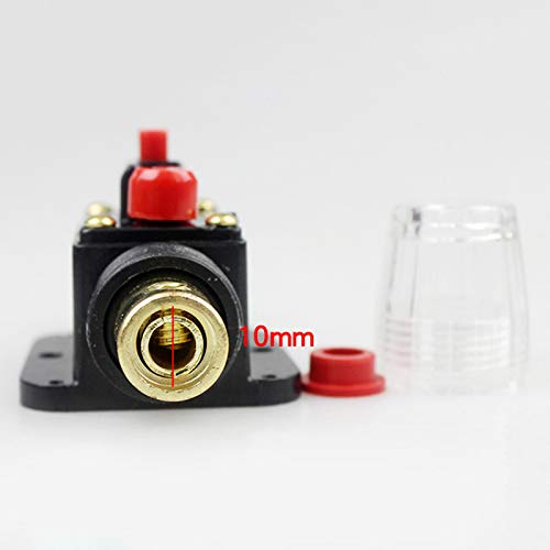 MeiBoAll 12V-24V DC 100Amp Circuit Breaker with Manual Reset Car Stereo Audio Fuse Holder Inline Inverter for System Protection - Thumbnail 2