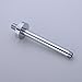 Ceiling Mount Shower Arm with Flange, Straight 8-Inch, G1/2 Thread, Brass Chrome-Plated