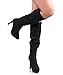 Steve Madden Exxpo Suede Almond Toe Knee High Platform Heel Boots