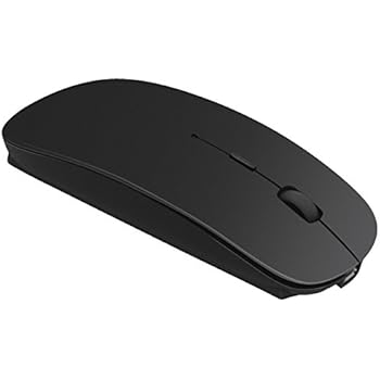 Ultra-thin Bluetooth Wireless Rechargeable Mouse Compatible with Laptop, Tablet, Notebook, PC