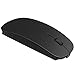Bluetooth Wireless Mouse for MacBook Air Mac Pro Laptop Computer iPad Pad PC Laser Optical Rechargeable Mini Slim Silent Mouse Widely Used Desktop Hp iMac (Matte Black)