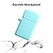 for Slim Zippo Lighter Protective Case, Fironst Silicone Cover Skin Sleeve Holder Pouches Accessories, Convex Engraving is Not Applicable (Ice Sea Blue, Slim)thumb 2